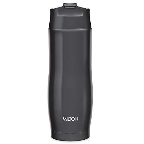 Milton Thermosteel Revive Insulated Hot and Cold Water Bottle, Black, 480 ml - MILTON Kitchen