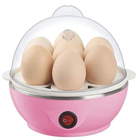 SOFLIN Egg Boiler Electric Automatic Off 7 Egg Poacher For Steaming, Cooking, Boiling And Frying, (350 Watts,Multicolor) - SOFLIN Kitchen