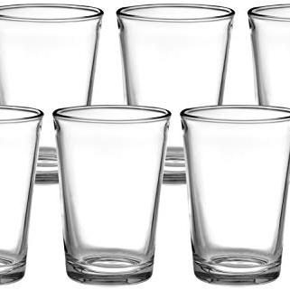 Amazon Brand - Solimo Iris Juice Glasses | Set of 6 | 190ml | Transparent - Amazon Brand - Solimo Kitchen