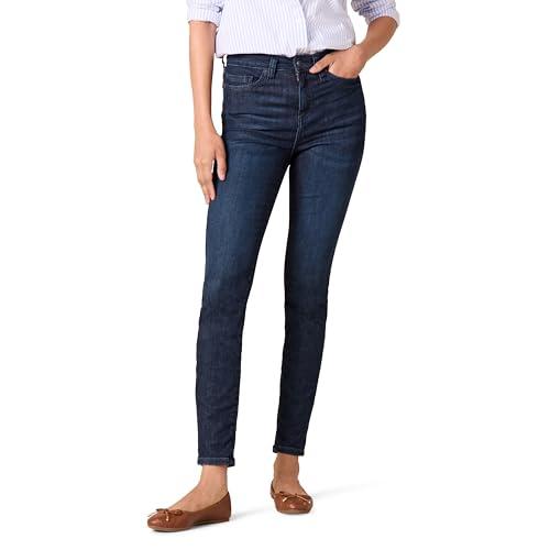 Amazon Essentials Women's High-Rise Skinny Jeans, Dark Wash, 10 - Amazon Essentials Apparel