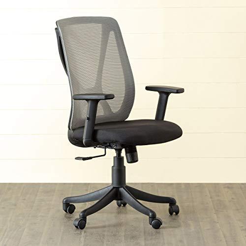 Home Centre Quadro Aero Mesh Medium Back Office Chair | Polypropylene Office Chair | Grey | 1 Year Warranty - Home Centre Furniture