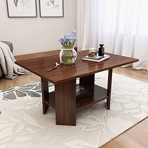 Home Centre Helios Kohi Coffee Table | Engineered Wood Coffee Table | Brown | 1 Year Warranty - Home Centre Furniture