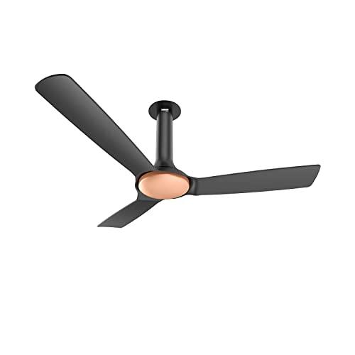 RR Signature New York Chelsea 1200MM Silent Ceiling Fan for Home and Office with BEE 3-Star Rating and 40% Energy Saving (3 + 2 Years Warranty, Merc Black Copper) - RR Kitchen