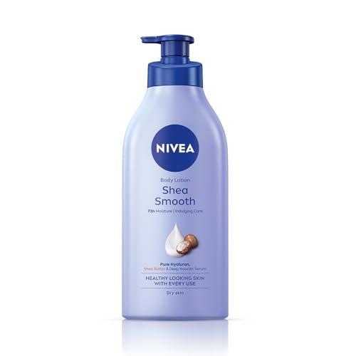 NIVEA Shea Smooth 600ml Body Lotion with Hyaluronic Acid & Deep Moisture Care | 72Hr Hydration | With Shea Butter | Non Greasy Formula for Smooth, Supple & Healthy Looking Skin | For Dry Skin - NIVEA Beauty