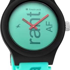 Fastrack Unisex Silicone Analog Green Dial Watch-38037Pp14W, Band Color-Green - Fastrack Watch