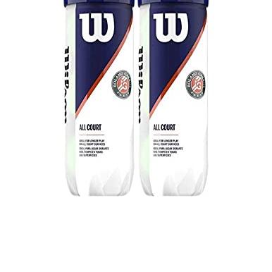 WILSON WRT126400 Roland Garros All 2 Can Tennis Ball (Pack of 6) - Wilson Sports
