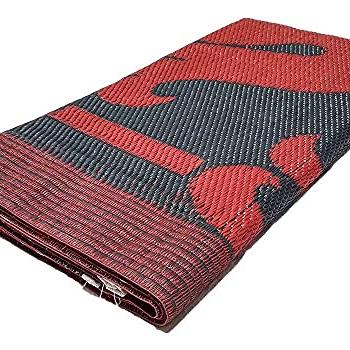 HOMELYVIBES Multi Purpose Plastic Full Runner Floor Mat Chatai (Multicolor, 4 X 6 Feet)