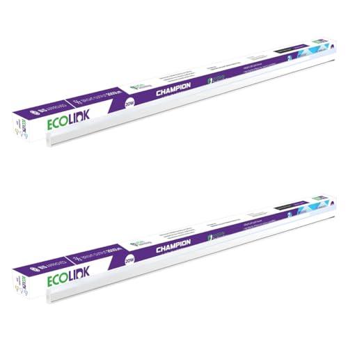 EcoLink 20-watt LED Batten/Tubelight | Champion Compact 4-ft LED Batten for Living Room & Bedroom | Cool White,Pack of 2 - EcoLink Home