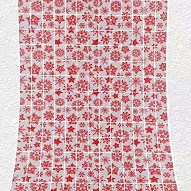 Atpata Funky Christmas Party Paper Fans for Santa Claus Theme Xmas Party Decoration and Wall Backdrop (Set of 6 Pcs.) (Snowflake Box Curtain)