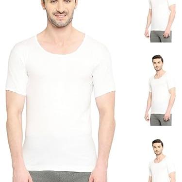 VIP Bonus Knit Shrunk Men's Antimicrobial Cotton Vest for Men | Combo Pack White - VIP Apparel