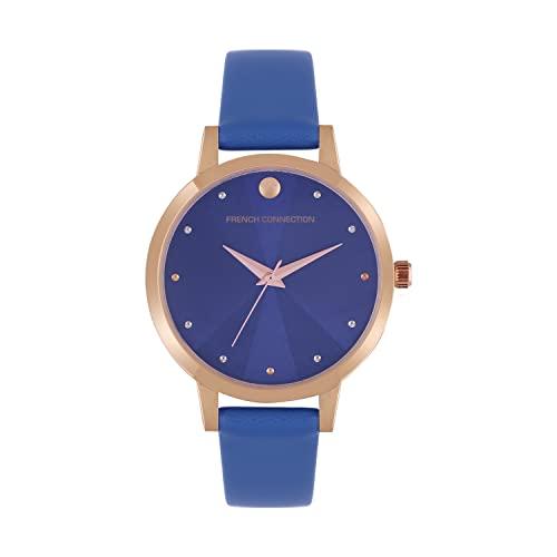 French Connection Leather Analog Blue Dial Women's Watch-Fcn00017J, Band_Multicolor - French Connection Watch