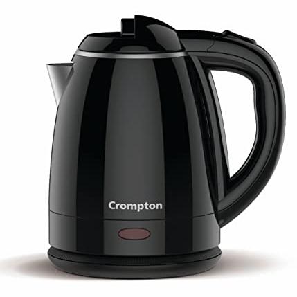 Crompton ActivHot Electric Kettle | 1.2 Litres | Cool Touch | Black - Crompton Kitchen