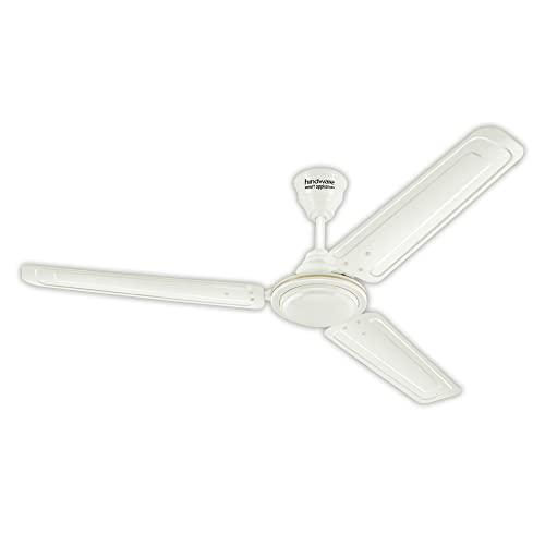 Hindware Smart Appliances Recio Bianco 1200MM Star Rated Ceiling Fan for home with 425 RPM Energy Efficient Silent Air Delivery Fan 51 Watt copper motor and aerodynamic blades - HINDWARE SMART APPLIANCES Kitchen