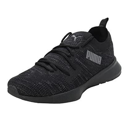 Puma Mens Flyer Runner Engineered Knit Black-Asphalt Running Shoe - 8UK (37999303) - PUMA Shoes