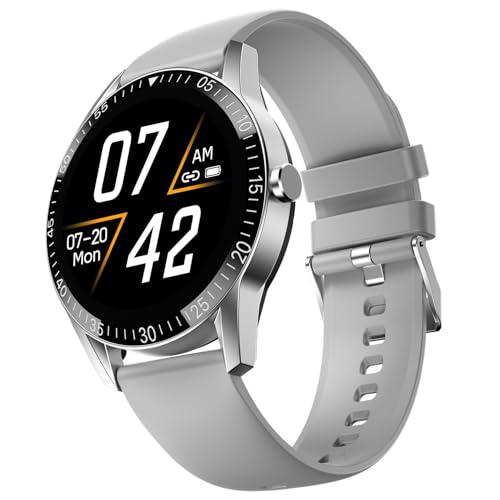 Fire-Boltt Talk Bluetooth Calling Smartwatch, 1.39″ TFT Display with Dual Button, Hands On Voice Assistance, 120 Sports Modes, in Built Mic & Speaker (Talk, Grey)