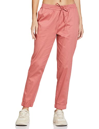 Amazon Brand - Symbol Women's Relaxed Joggers (SYM-AW22WTR-804_Peach_30)