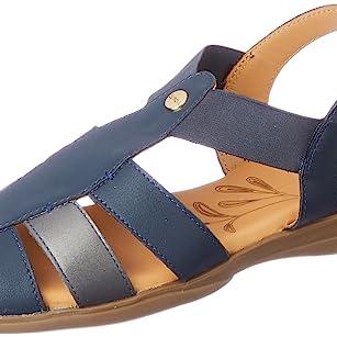 Scholl Womens STELLA FM SANDAL Blue Sandal UK 4 (5649219) - Scholl Shoes