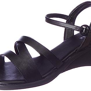 Bata Female CLAM SANDAL E Black Sandal UK 4 (6616000) - Bata Shoes