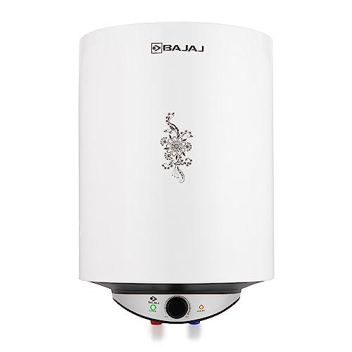 Bajaj Edrea 25 Litre Star Rated Storage Wall Mount Water Heater For Home | Polymer Coated Tank | Multiple Safety | Suitable For Highrise | Child Safety Mode | 2-Yr Product Warranty 【White】 - Bajaj Kitchen