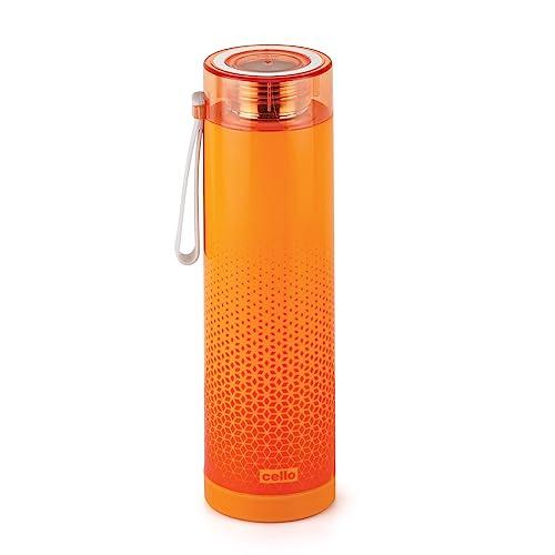CELLO Puro Steel-X Hummer 900 | BPA Free | Leak Proof and Break Proof | Keeping Content Cold for Long | Best Usage for Office, School, College, Home, Fridge | Orange - CELLO Kitchen
