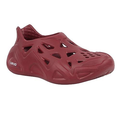 URJO EZY Walk Women's Clogs/Sandals with Adjustable Back Strap Ultra Soft & Flexibility Anti Skid Comfortable Waterproof Daily Mules Clogs/Sandals for Women Womens-EZY-Walk-Cranberry_6 - URJO Shoes