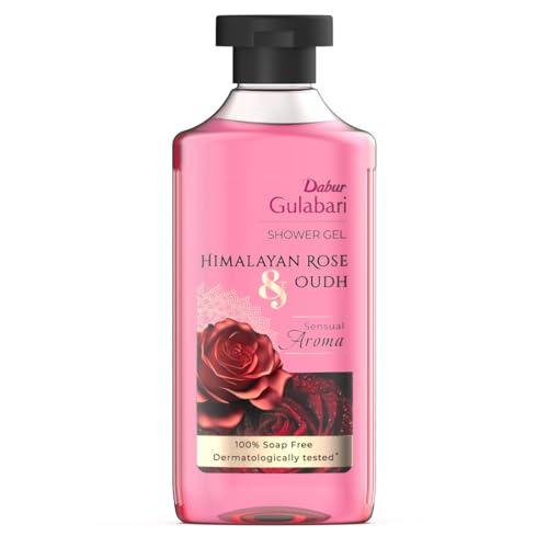 Dabur Gulabari Shower Gel-Himalayan Rose & Oudh - 250ml | Sensual Aroma | Luxurious body wash | Radiant Rose glow | No Parabens & Silicones | 99% Pure Glycerine | 100% soap free body wash - Dabur Beauty
