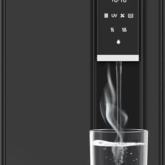 Havells Gracia FAB Alkaline Water Purifier (Black), RO+UV+Alkaline, Hot, Warm & Ambient Water, Copper+Zinc+Minerals, 9 Stage Purification, 6.5L SS Tank, Suitable for Borewell, Tanker & Municipal Water - Havells Kitchen