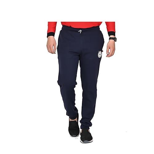 Men's Cotton Mid Rise Lowers/Track Pants/Sports Wear/Regular Wear/Available In 5 Attractive Colors (2XL, Navy Blue) - Generic Apparel