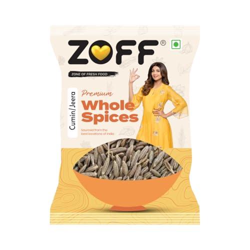 Zoff Whole Cumin Seeds Jeera 200gm - 100% Natural & Fresh - Hygienically Packed, Rich Aroma & Flavor - Nutrient-Rich Spice for Indian Cooking - Zoff Grocery