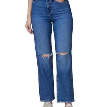 Spykar High Rise Straight Fit Blue Jeans for Women (Size: 32)-WDBEL1BD083 - Spykar Apparel