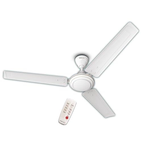 Bajaj Frore Turbo 1200 MM BLDC Ceiling Fan For Home | Remote Control Operated | 5 Star Rated | Energy Saving | Lightweight Ceiling Fan | High Speed | Anti Corrosive Blacdes | 2 Year Warranty 【White】 - Bajaj Kitchen