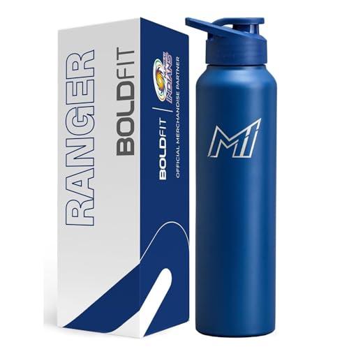Boldfit Mumbai Indians (Mi) Official Merchandise Stainless Steel Water Bottle 1 Litre Steel Bottles For School, Office, Home, Gym 1 Litre Water Bottle Leakproof, Rust Free Steel Bottle-1000 Ml Blue - Boldfit Sports