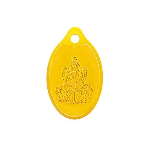 Muthoot PAPPACHAN Swarnavarsham 24K (999) Yellow Gold Oval Laxmi Pendant 5 Gram - Muthoot PAPPACHAN Jewellery