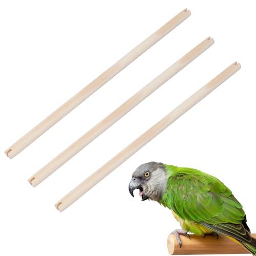 Western Era's Avian Haven Wooden Perch: Optimal Foot Health & Comfort for Your Feathered Companions, Ideal for Parakeets, Cockatiels & Small Birds, Crafted from Natural Wood for Durability (Pack Of 3) - Western Era Pet Products