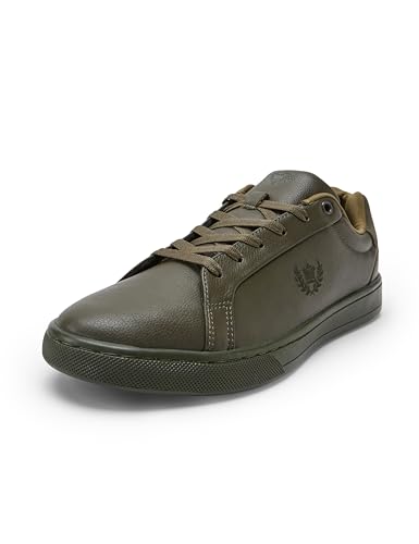 Louis Philippe Men Olive Sneakers