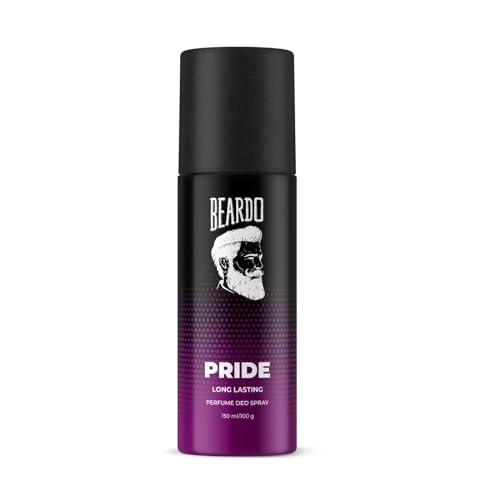 BEARDO PERFUME DEO SPRAY - Pride, 150ml | Get compliments with Long lasting Marine, Aromatic Deodorant Brand | Ideal gift for Men | Christmas gift for men | Gift For Friends | Gift for men - BEARDO Beauty
