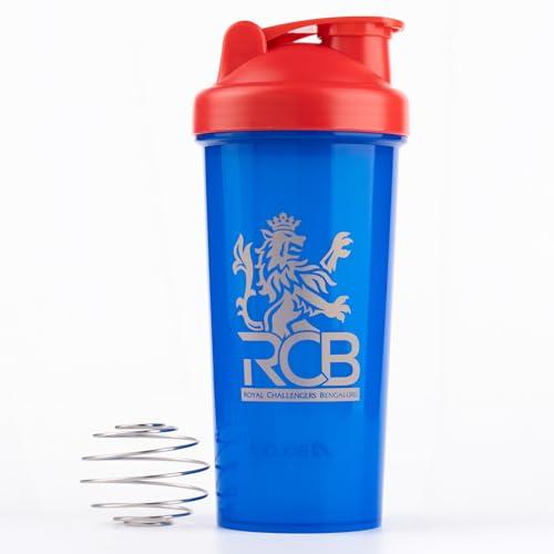 Boldfit Plastic Royal Challengers Bengaluru RCB Official Merchandise Gym Shaker for Protein Shake Leakproof Shaker Bottles for Protein, Preworkout & Bcaa Shake, Gym Bottle - Blue, 700 ml - Boldfit Sports