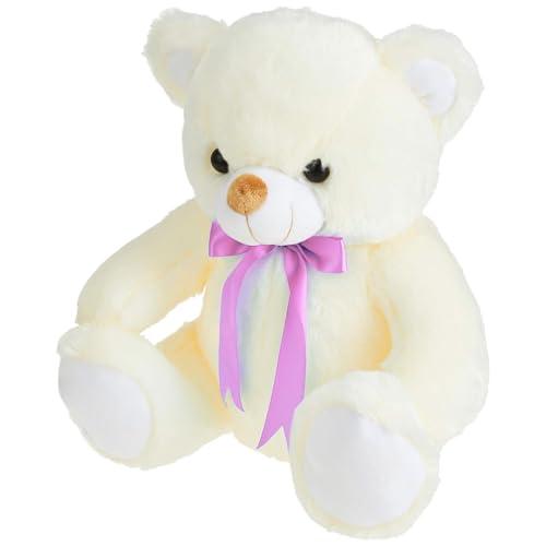 Storio Toy Cute Huggable Teddy Bear | 30 cm | Plushie Soft Toys for Kids | Plush Soft Toys for Baby Boys and Girls Kids - White | Best Gift - Storio Toy