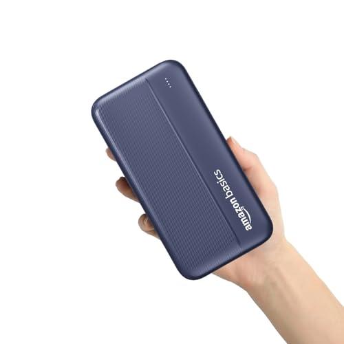 Amazon Basics 20000 mAh Power Bank | 22.5W Fast Charging | Dual Output & Input | Charge 3 Devices Simultaneously | for Smartphones, TWS Earbuds, Speakers, Tablets (Dark Blue) - amazon basics Wireless Accessory