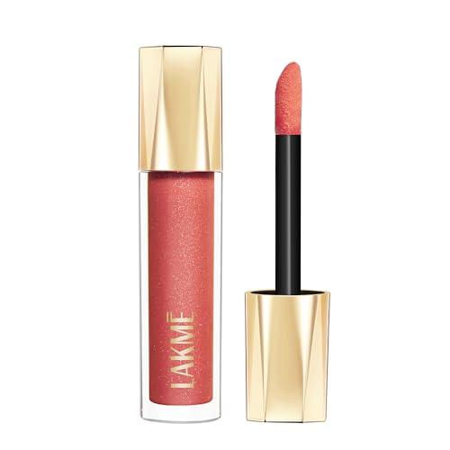 Lakme Glitterati Lip Glaze 202 Peach Punch 5ml - LAKMÉ Beauty