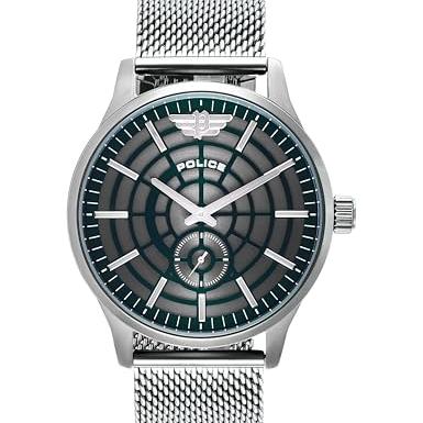 Police Quartz Multifunction Grey DIAL Stainless Steel Strap Watch for Men-PLPEWJG0005205W - Police Watch