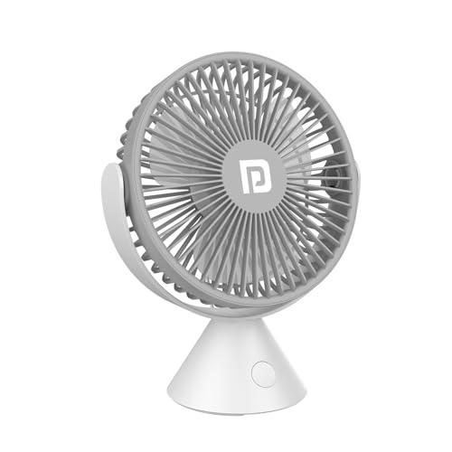Portronics Aero Breeze Portable Table Fan 178mm, USB Rechargeable Fan, 3 Speed Airflow, Battery Powered Silent Operation, 4 Hours Back Up, 360° Rotatable USB Fan, BLDC Fan for Kitchen,Office,Home - Portronics Kitchen