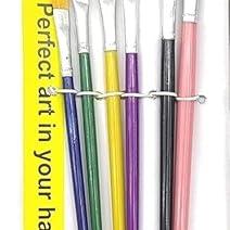 FREEDY 6 Pcs Different Size Paint Brush Set (Flat) C