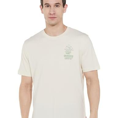 Levi's Men Cotton Classic Fit T-Shirt (A7973-0112_Beige, XL - Levi's Apparel