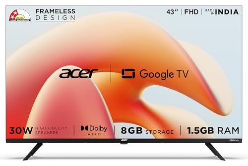 acer 109 cm (43 inches) G Plus Series Full HD LED Smart Google TV AR43FDGGR2841AD