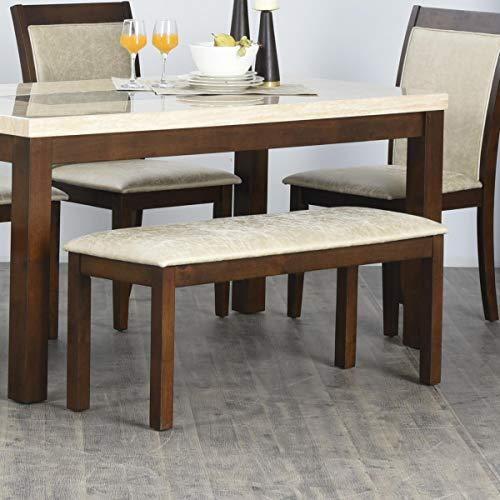 Home Centre Harmony Sia Fabric Dining Bench - Grey - Home Centre Furniture