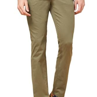 Byford by Pantaloons Men's Slim Fit Trousers (110136973009_Olive - Byford by Pantaloons Apparel