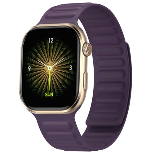 Fire-Boltt Brillia Pro Smart Watch 2.02” AMOLED Display, Bluetooth Calling, SpO2, Heart Rate Monitor, 120+ Sports Modes, Fitness Tracker, Voice Assistant, Smart Watch for Man & Women– Wine