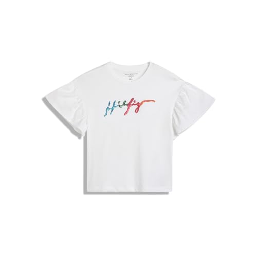 Tommy Hilfiger Girls White Color Tshirt (16)