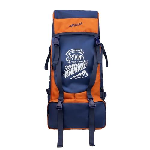F Gear Ridge Navy Blue 32L Trekking Backpack|Hiking|Camping Travel Leisure Tourist Outdoor Sport Rucksack|Multi Pockets|Shoulder Bag – Drawstring Top Open|Lightweight Bag|Adults|Unisex|Men Women